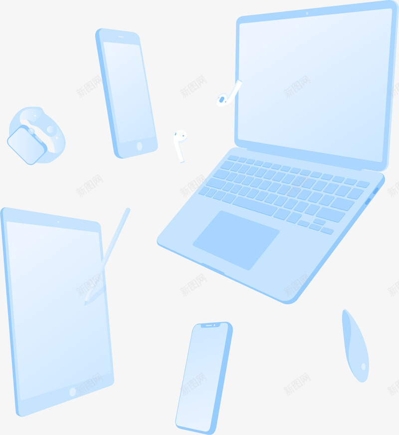 商务25D办公立体插画矢量图ai免抠素材_88icon https://88icon.com 25D矢量办公插画 外国人办公 样机 电脑 矢量图 网络 网页UI样机 设计