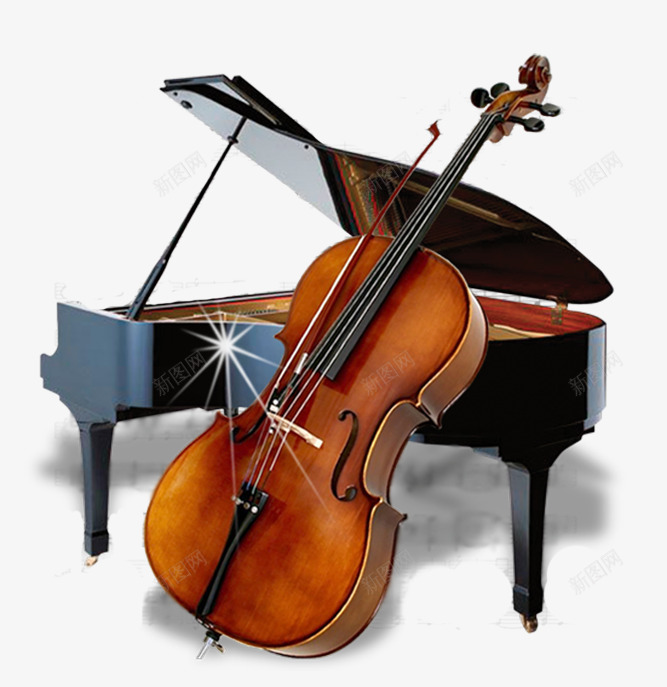 钢琴大提琴png免抠素材_88icon https://88icon.com 乐器 大提琴 钢琴 音乐乐器 高端