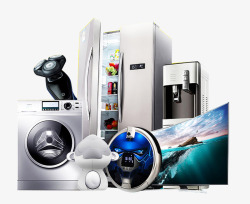饮水机冰箱空调洗衣机家电高清图片
