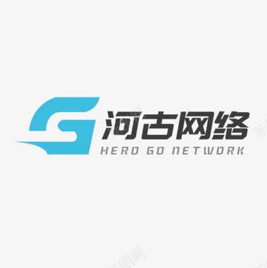 蓝色科技背景网络科技logo创意图标图标