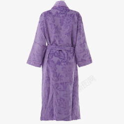 女士紫色长款睡衣素材