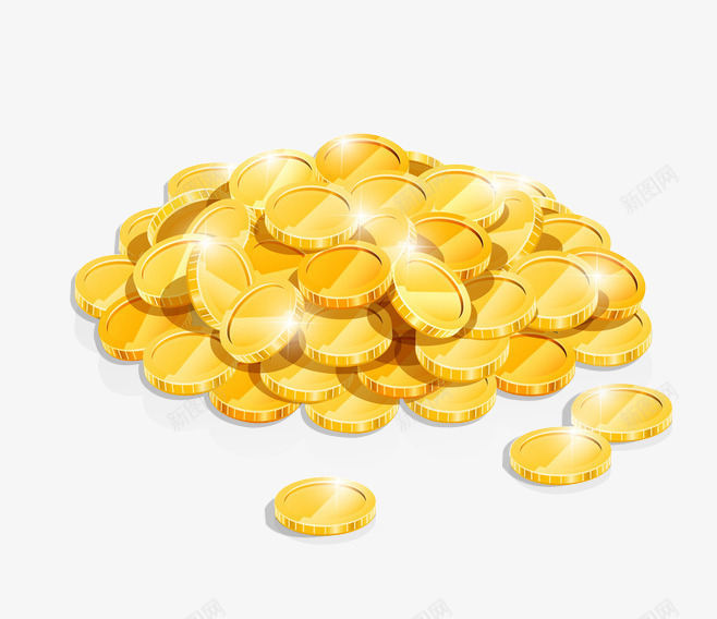 金币卡通金币成堆的金币png免抠素材_88icon https://88icon.com png素材 卡通金币 成堆的金币 金币