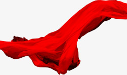 红色丝巾红色的丝带高清图片