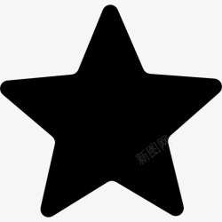 星星形状的最爱最喜欢的符号图标高清图片