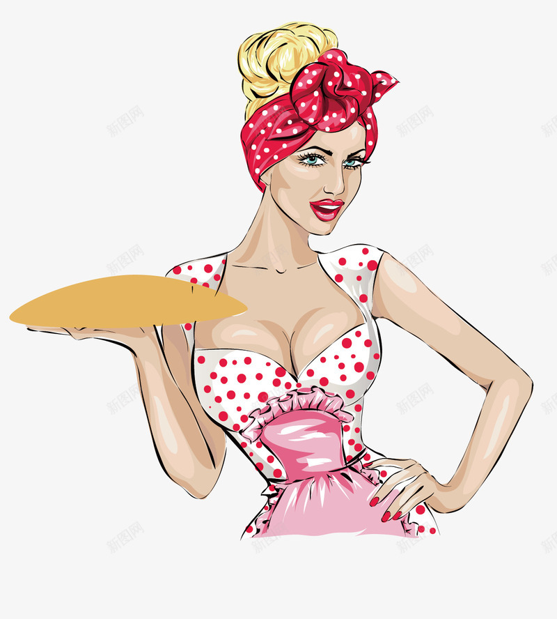金发性感尤物矢量图ai免抠素材_88icon https://88icon.com 卡通 性感 手绘 美女 金发性感尤物 矢量图