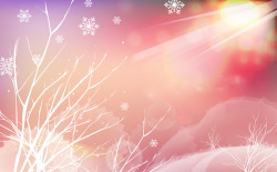 温暖的冬日海报背景七夕情人节素材