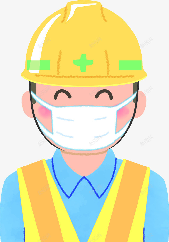 戴口罩的男工作人员png免抠素材_88icon https://88icon.com 卡通 卫生 口罩 安全 带口罩的人 手绘 过滤 阻碍 预防