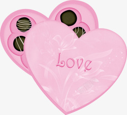 心形礼物盒素材