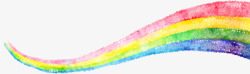 儿童植树节主题春季彩色儿童涂鸦彩虹高清图片