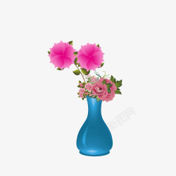 花瓶插花花好看的花小清新素材