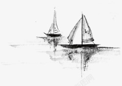 风帆帆船图形高清图片