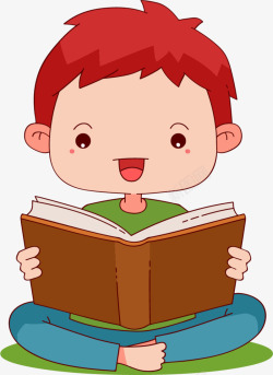 世界知识产权日看书的男孩素材