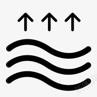 波浪背景蒸发波浪图标图标