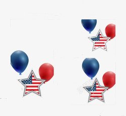 美国劳动节气球工作横幅素材