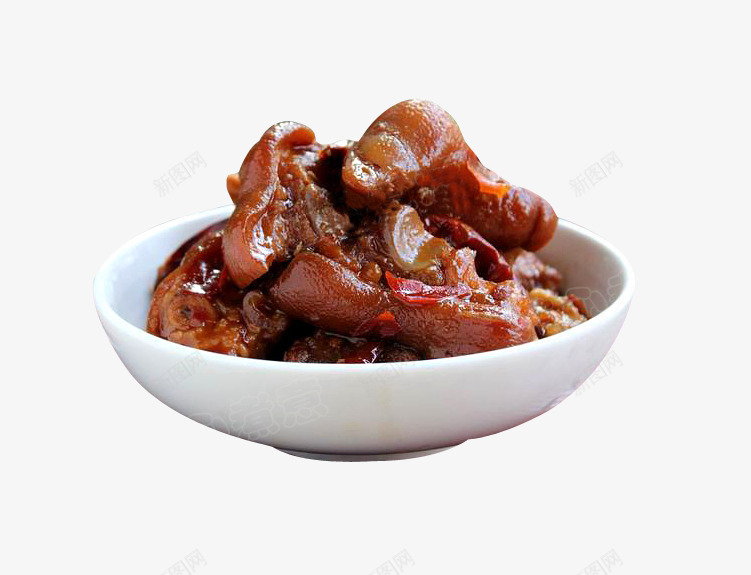 香辣美容猪蹄png免抠素材_88icon https://88icon.com 冷盘 卤味 猪腿肉 香辣美容猪蹄