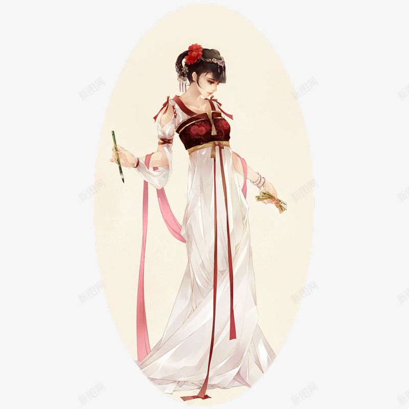 古风手绘少女png免抠素材_88icon https://88icon.com 中国风 卡通 古风 唯美 少女 手绘 梦幻 泪痕 美女