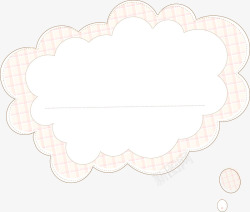 云朵形状对话框素材