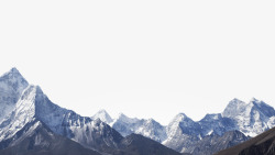 白雪皑皑山峰白雪皑皑的山峰挺拔的山峰高清图片