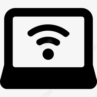 WiFi信号笔记本WiFi标志图标图标
