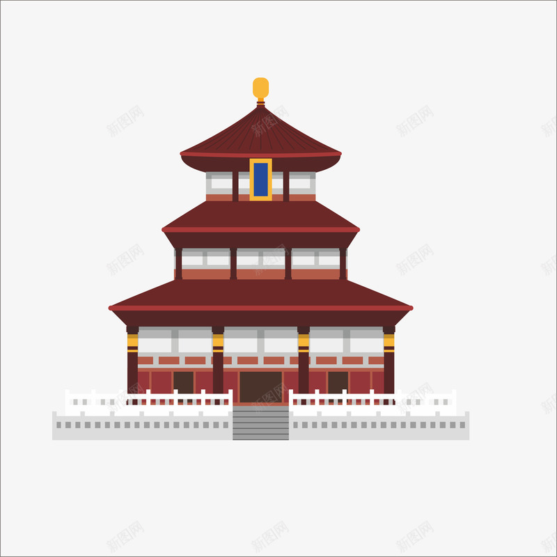 扁平化北京故宫png免抠素材_88icon https://88icon.com PPT PPT元素 扁平 扁平化