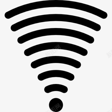 WiFi信号全强度连接图标图标