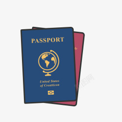 案出国国外护照素材