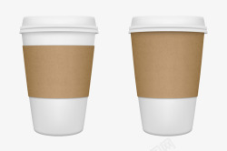 咖啡杯效果图矢量图素材