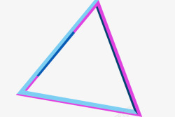创意几何渐变三角形素材