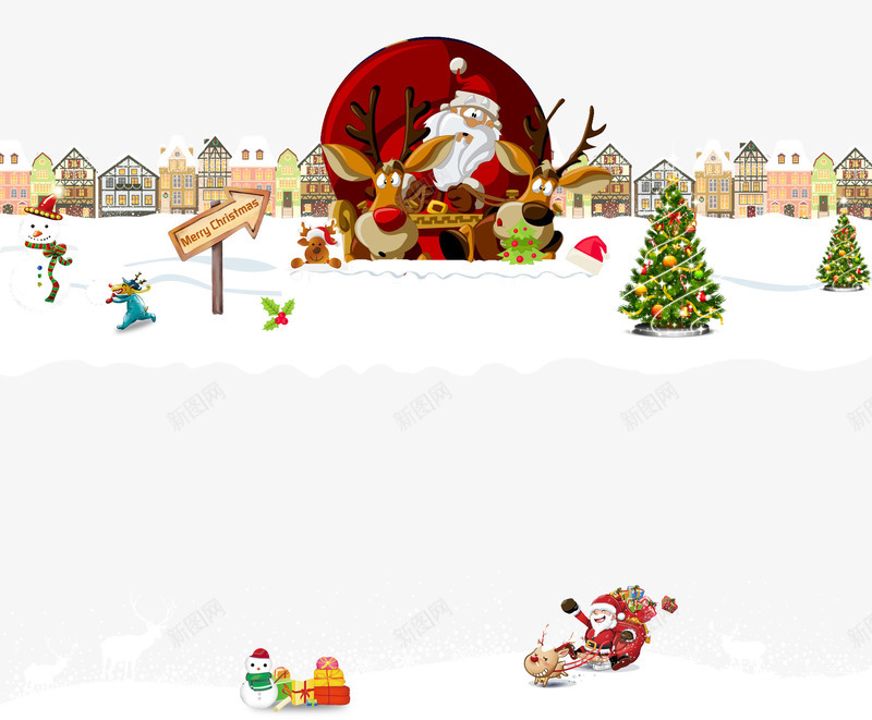 圣诞节背景png免抠素材_88icon https://88icon.com 元旦 冬季 圣诞老人 圣诞节 天猫 淘宝 网页设计 页面首页设计背景