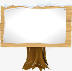 褐色木板大树素材