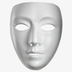 化妆面具白色简约装饰化妆面具装饰图高清图片