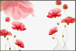 清新花卉背景纹路素材