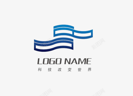 蓝色一点资讯logo网络科技logo创意图标图标