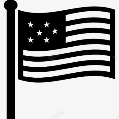爱党爱国美国国旗图标图标