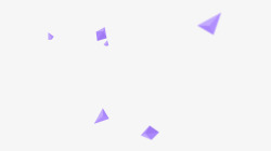 紫色矩形三角形素材