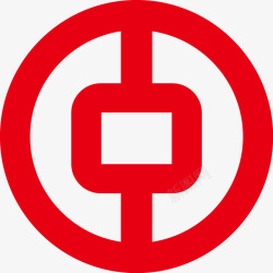 第三方红色银行logo图标高清图片
