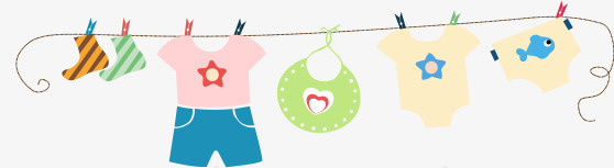 婴儿衣服png免抠素材_88icon https://88icon.com 儿童 卡通 婴儿 晾衣服 童趣 衣服
