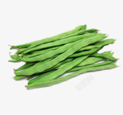 蔬菜绿新鲜的长豆角高清图片