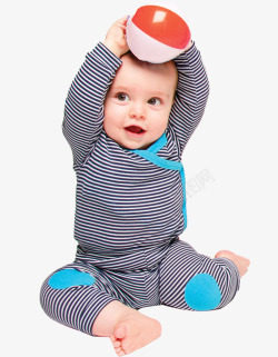 外国宝宝拿球的外国小孩高清图片
