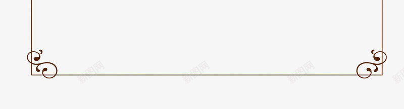 线条边框装饰psd免抠素材_88icon https://88icon.com 暗黄色 线条 装饰 边框
