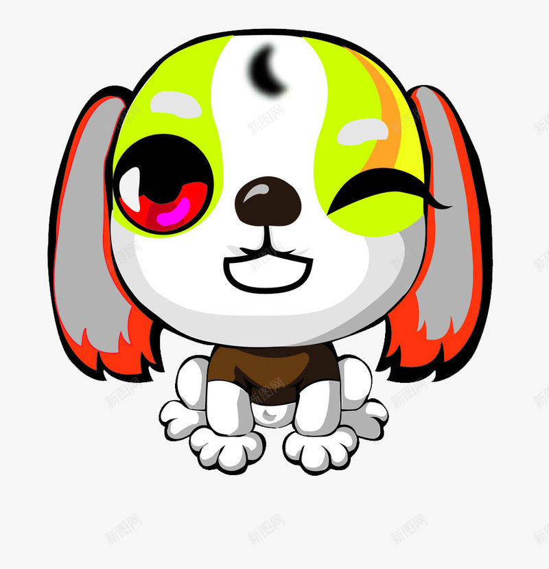 狗动漫卡通狗狗png免抠素材_88icon https://88icon.com 卡通 卡通狗图片 可爱小狗 小狗素材 插画 狗图案 调皮