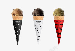 高脂防美味冰淇淋球高清图片