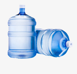 纯净的桶装水透明解渴放倒的塑料瓶饮用水实物高清图片