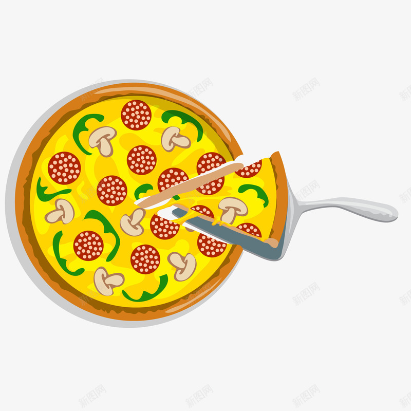 手绘披萨食物png免抠素材_88icon https://88icon.com 彩绘 手绘 披萨 美食 菜单 食物 餐厅