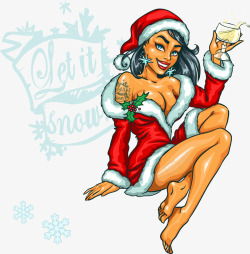 性感美女矢量图素材