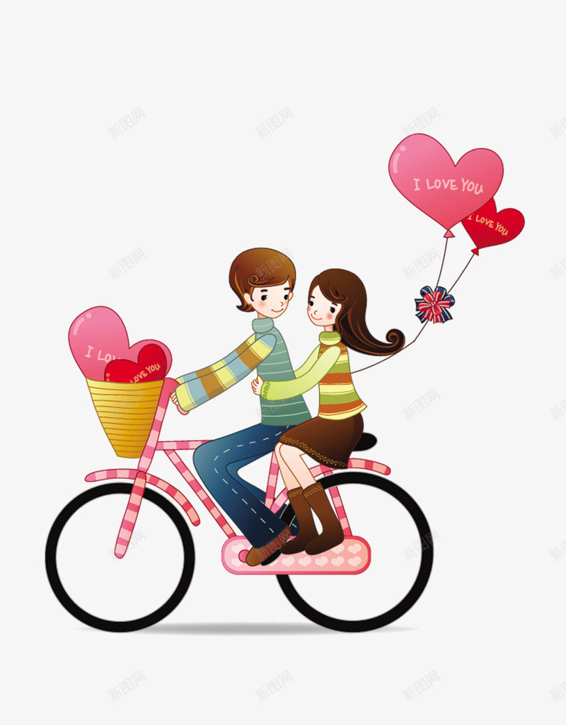 骑单车的情侣png免抠素材_88icon https://88icon.com 情侣 自行车 骑单车