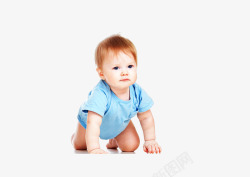 婴儿人物设计趴着的小宝宝高清图片