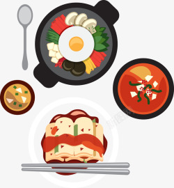 卡通手绘美食肚子疼韩式食物卡通图高清图片