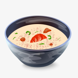 卡通海鲜汤矢量图素材