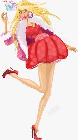 性感美女矢量图素材